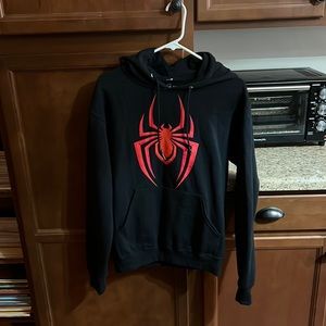 Small Mens - Marvel brand ! Spider-Man Miles Morales Hoodie with front pouch